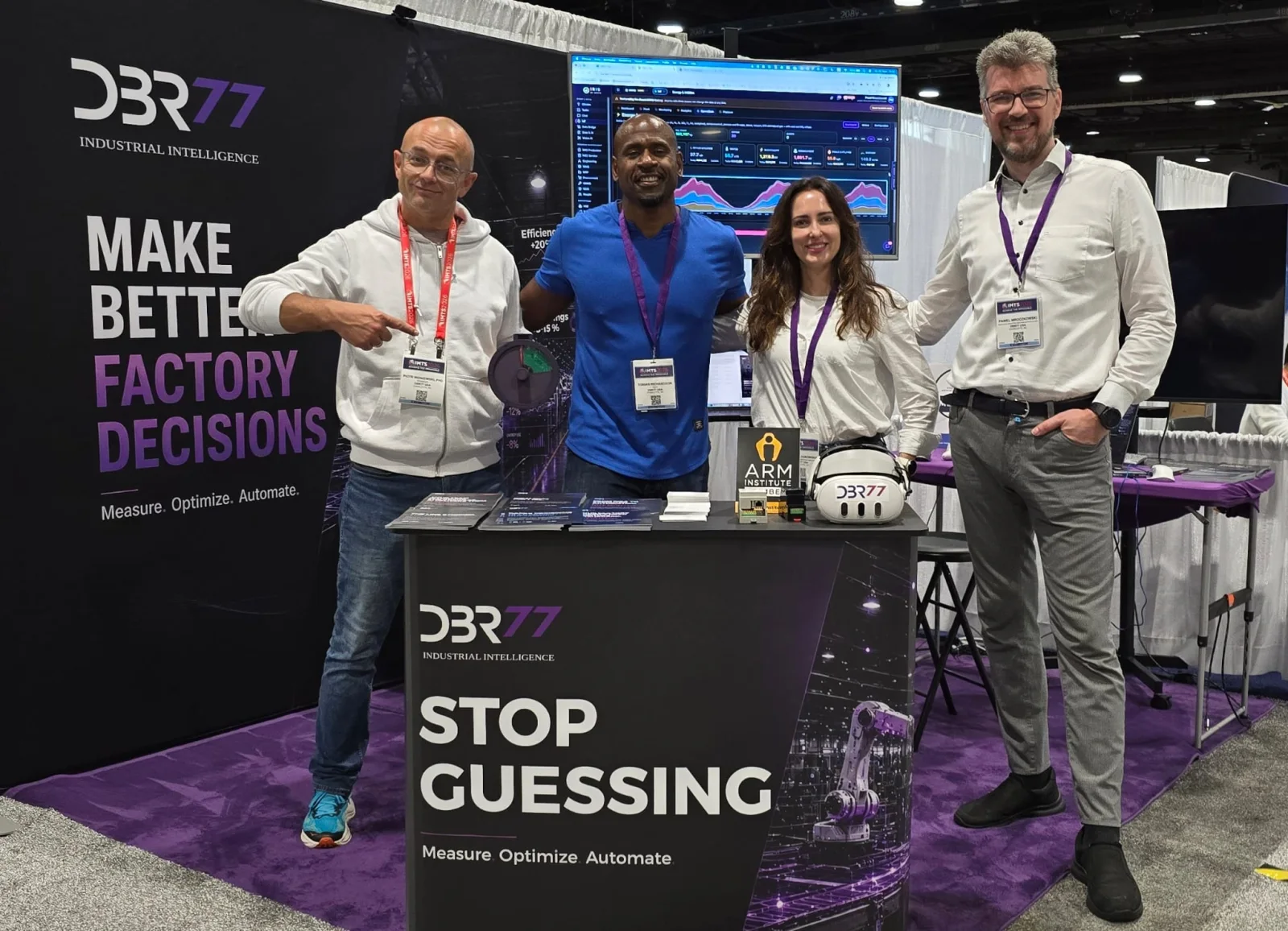 DBR77 team at the IMTS 2026 booth